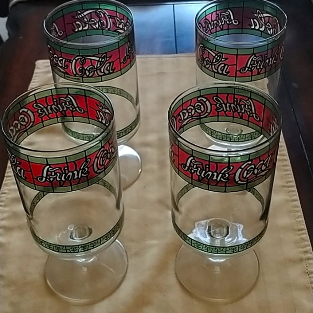 Vintage Coca-Cola glasses, Polar Bear Clock and Duffel Cooler Bag